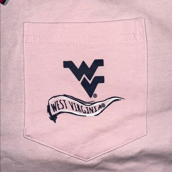 NWT West Virginia Mountaineers Athletics Champion Light Pink Long-Sleeve Tee, S - Picture 4 of 15